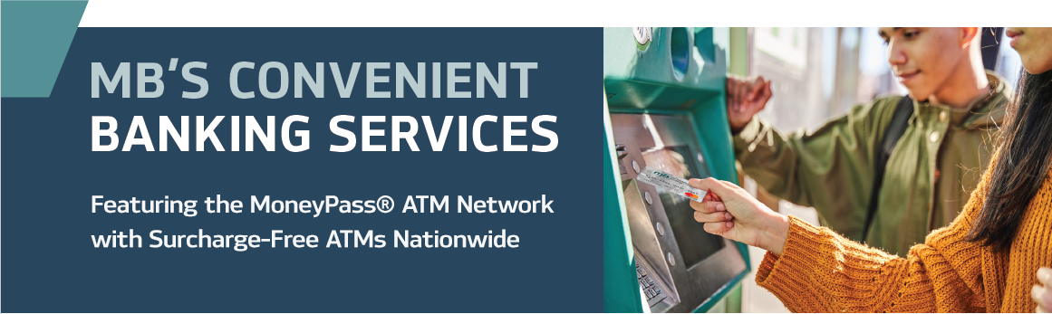 Middlefield Bank's Convenient Banking Services - Featuring the MoneyPass® ATM Network with Surcharge Free ATMs Nationwide
