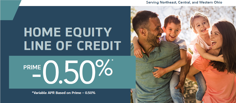 Middlefield Bank Home Equity Line of Credit-Prime-Minus-.5